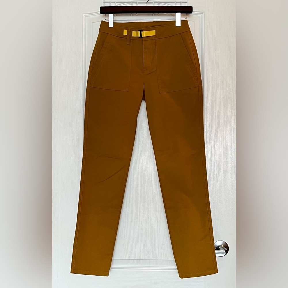 Outdoor Research Shastin Tech Pants Sz 0 Yellow Tumeric Gorpcore Granola Girl